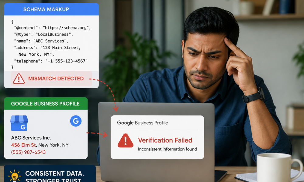 Schema Markup and GBP: Why Mismatched Structured Data Undermines Your Verification